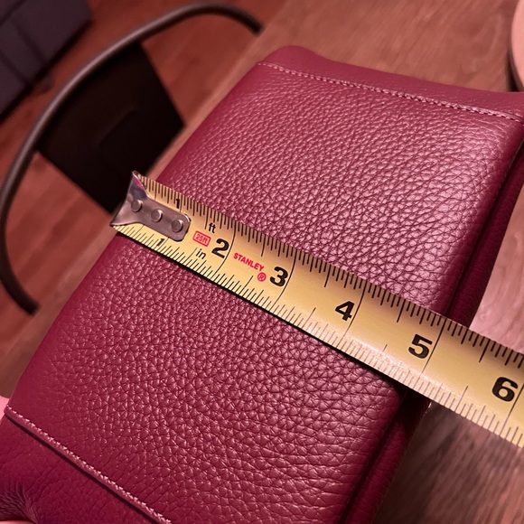 COACH purse- hobo style, with two straps- burgundy - only carried twice - Picture 9 of 10